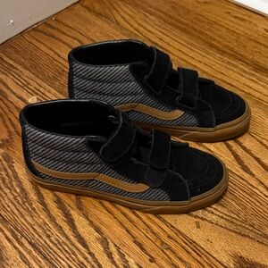 Vans Kids Black and Brown Sneakers